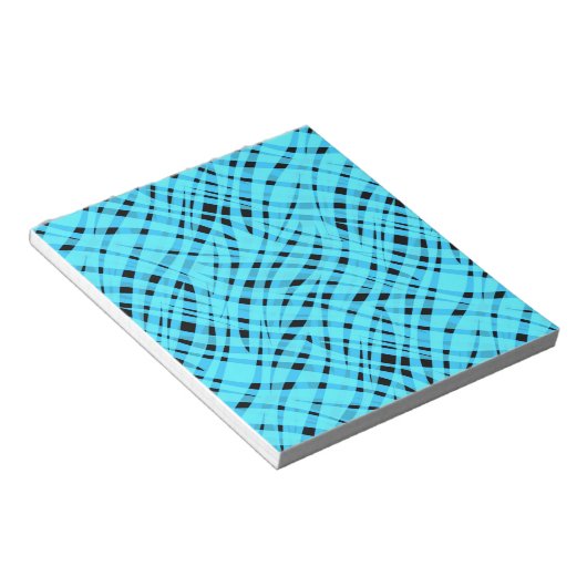 Abstracte moderne geometrische heldere gestreepte notitieblok (Schuin)