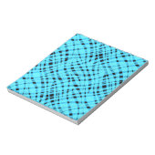 Abstracte moderne geometrische heldere gestreepte  notitieblok (Linkerzijde)