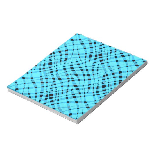 Abstracte moderne geometrische heldere gestreepte  notitieblok (Linkerzijde)