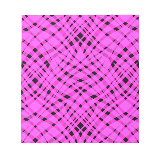 Abstracte moderne geometrische heldere gestreepte notitieblok (Voorkant)