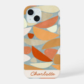 Abstracte Moderne Geometrische Kunst Aangepaste Na iPhone 15 Case (Achterkant)