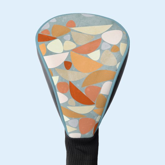 Abstracte moderne geometrische kunst golfheadcover