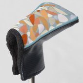 Abstracte moderne geometrische kunst golfheadcover (3/4 voorkant)