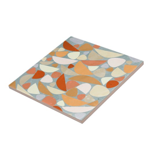 Abstracte moderne geometrische kunst tegeltje (Zijkant)