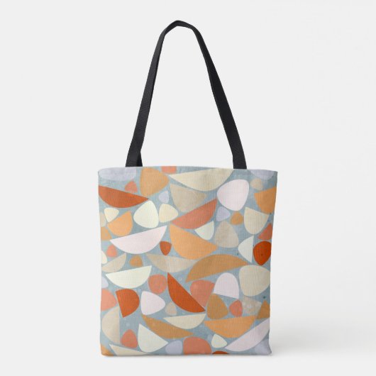 Abstracte moderne geometrische kunst tote bag (Achterkant)