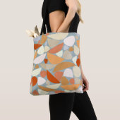 Abstracte moderne geometrische kunst tote bag (Dichtbij)