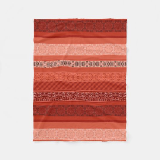 Abstracte moderne geometrische sierretratale pleis fleece deken (Voorkant)