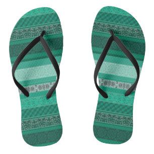Abstracte moderne geometrische sierretratale pleis teenslippers