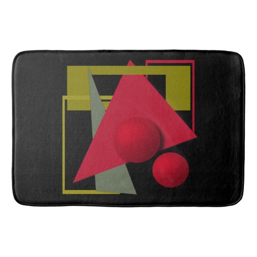 Abstracte moderne geometrische vormen afdrukken badmat (Voorkant)