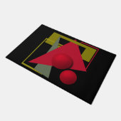 Abstracte moderne geometrische vormen afdrukken deurmat (Schuin)