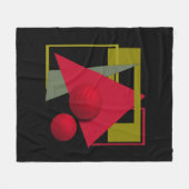 Abstracte moderne geometrische vormen afdrukken fleece deken (Voorkant (Horizontaal))