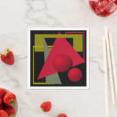 Abstracte moderne geometrische vormen afdrukken servet (Insitu)