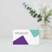 Abstracte moderne geometrische vormen Architect Visitekaartje (Staand voorkant)