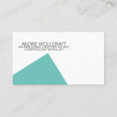 Abstracte moderne geometrische vormen Architect Visitekaartje (Achterkant)