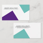 Abstracte moderne geometrische vormen Architect Visitekaartje (Voorkant / Achterkant)