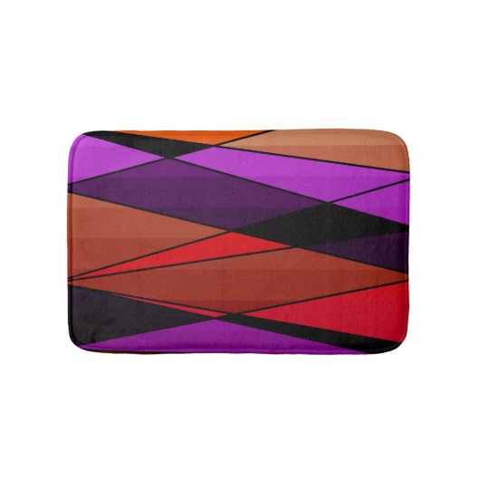 Abstracte moderne geometrische vormen driehoeken o badmat (Voorkant)
