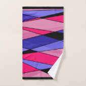 Abstracte moderne geometrische vormen driehoeken r bad handdoek (Handdoek)