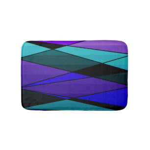 Abstracte moderne geometrische vormen driehoeken r badmat
