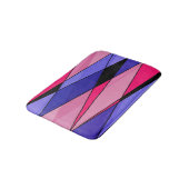 Abstracte moderne geometrische vormen driehoeken r badmat (Gekanteld)