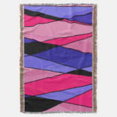 Abstracte moderne geometrische vormen driehoeken r deken (Voorkant Verticaal)