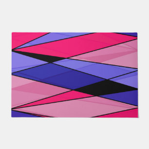 Abstracte moderne geometrische vormen driehoeken r deurmat
