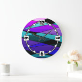 Abstracte moderne geometrische vormen driehoeken r grote klok (Huis)