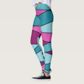 Abstracte moderne geometrische vormen driehoeken r leggings (Links)