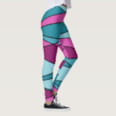 Abstracte moderne geometrische vormen driehoeken r leggings (Rechts)