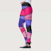 Abstracte moderne geometrische vormen driehoeken r leggings (Links)