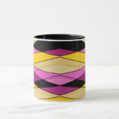 Abstracte moderne geometrische vormen driehoeken r mok (Midden)