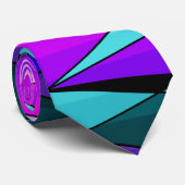 Abstracte moderne geometrische vormen driehoeken r stropdas (Opgerold)