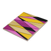 Abstracte moderne geometrische vormen driehoeken r tegeltje (Zijkant)