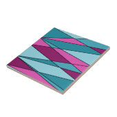 Abstracte moderne geometrische vormen driehoeken r tegeltje (Zijkant)