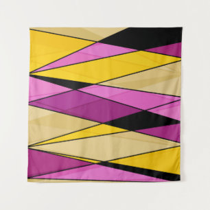 Abstracte moderne geometrische vormen driehoeken r wandkleed
