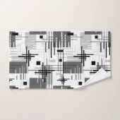 Abstracte moderne geometrische vormen met gestreep bad handdoek (Handdoek)