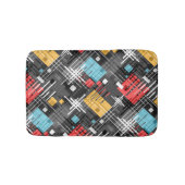 Abstracte moderne geometrische vormen met gestreep badmat (Voorkant)