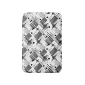 Abstracte moderne geometrische vormen met gestreep badmat (Voorkant Verticaal)