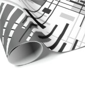 Abstracte moderne geometrische vormen met gestreep cadeaupapier (Rol Hoek)