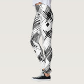 Abstracte moderne geometrische vormen met gestreep leggings (Links)