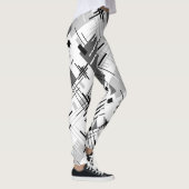 Abstracte moderne geometrische vormen met gestreep leggings (Rechts)