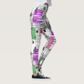 Abstracte moderne geometrische vormen met gestreep leggings (Rechts)