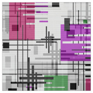 Abstracte moderne geometrische vormen met gestreep stof
