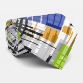 Abstracte moderne geometrische vormen met gestreep stropdas (Opgerold)