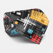 Abstracte moderne geometrische vormen met gestreep stropdas (Opgerold)