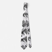 Abstracte moderne geometrische vormen met gestreep stropdas (Voorkant)