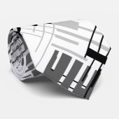 Abstracte moderne geometrische vormen met gestreep stropdas (Opgerold)