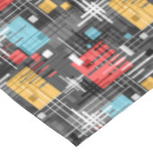 Abstracte moderne geometrische vormen met gestreep tafelkleed (Gekanteld)