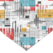 Abstracte moderne geometrische vormen met gestreep tafelkleed (Gekanteld)