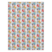 Abstracte moderne geometrische vormen met gestreep tafelkleed (Voorkant)