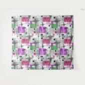 Abstracte moderne geometrische vormen met gestreep wandkleed (Voorkant (horizontaal))